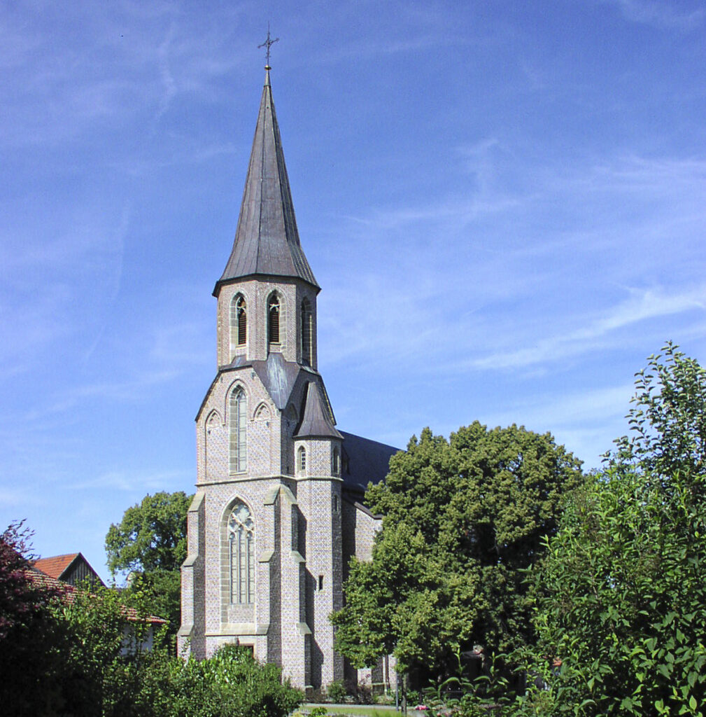 1858 ‑ 64 Neubau der Pfarrkirche in neugotischem Stil